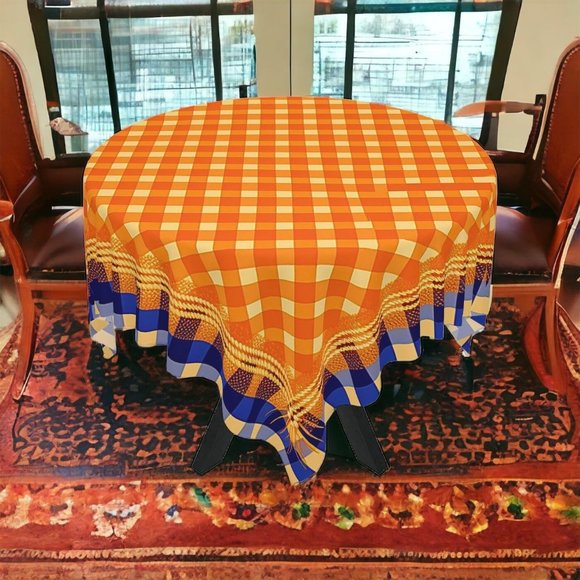 Orange Tablecloth | Modern table cloth | Rectangle Square or Round Fit | gift - Picture 4 of 10